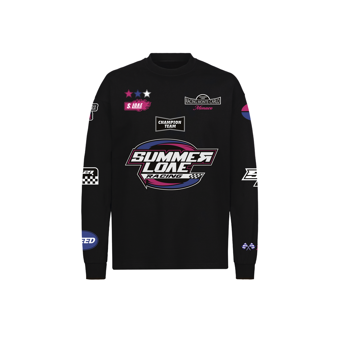 T-shirt long sleeve noir "Cross"