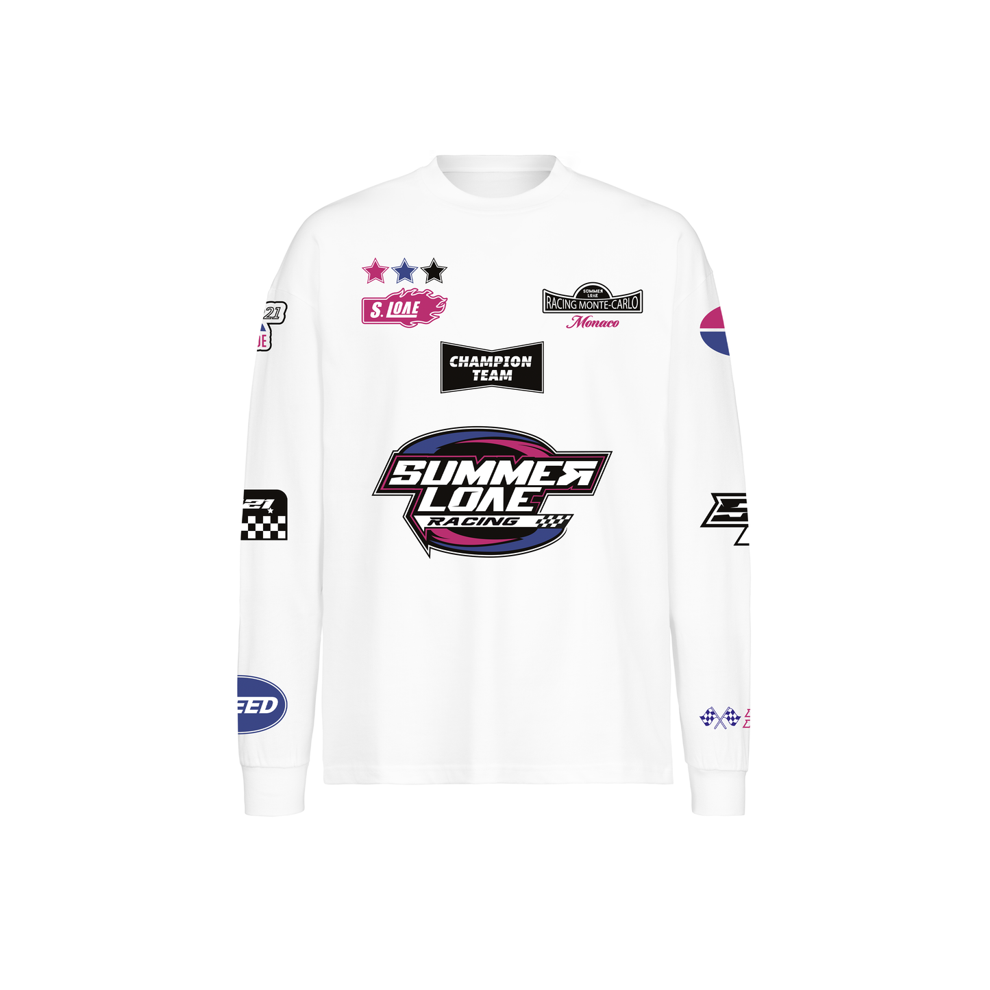 T-shirt long sleeve blanc "Cross"