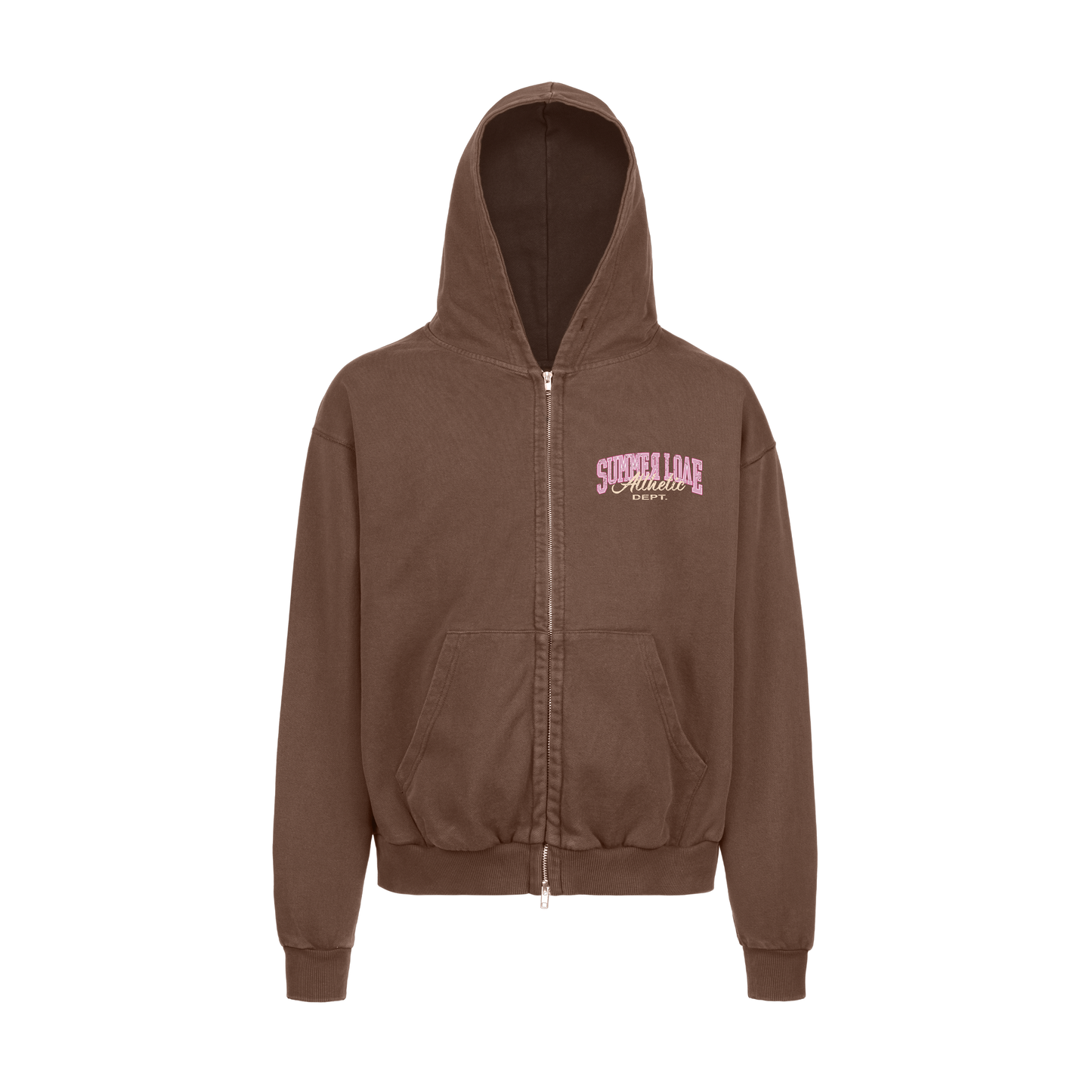Gilet marron et rose "Athletic"