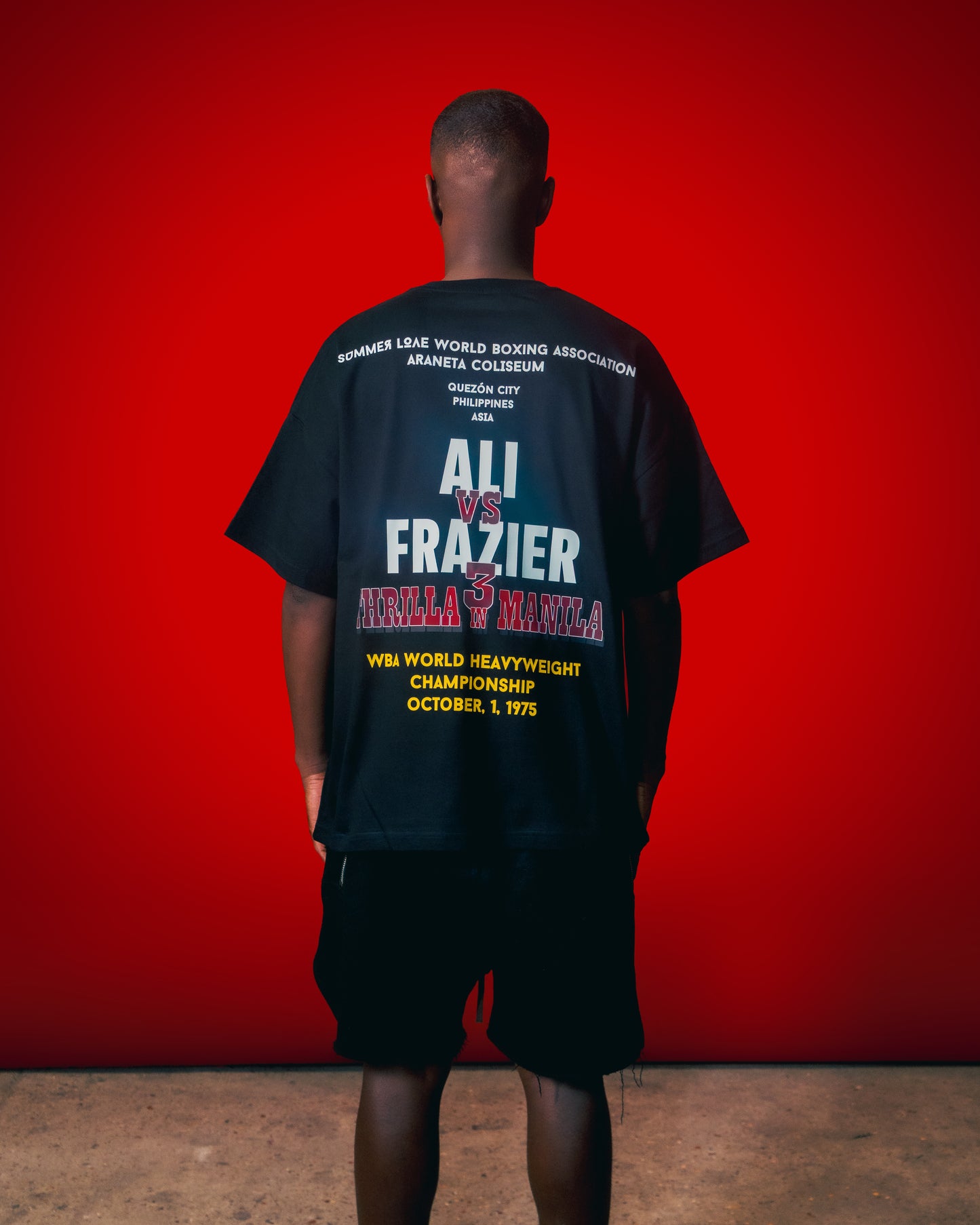 T shirt "Legendary Fight" Ali noir