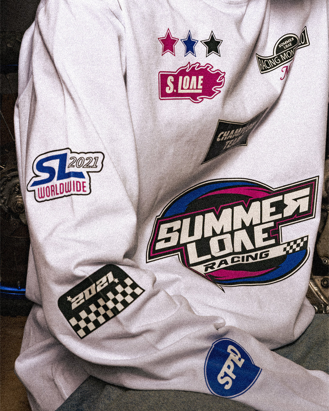 Long sleeve blanc "Cross"