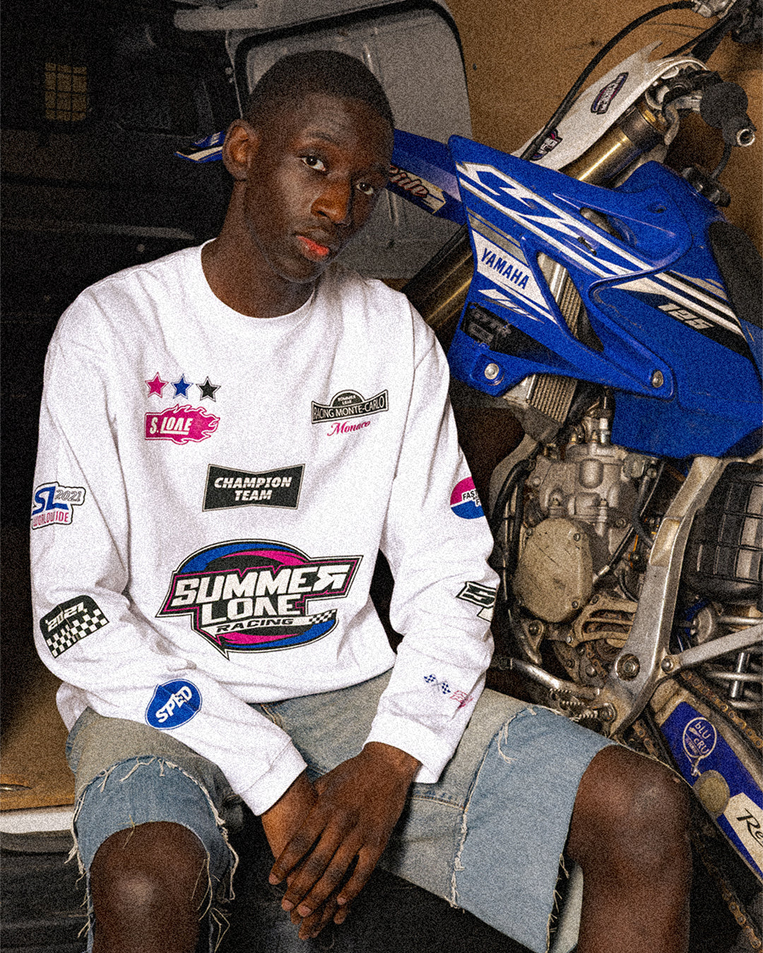 Long sleeve blanc "Cross"