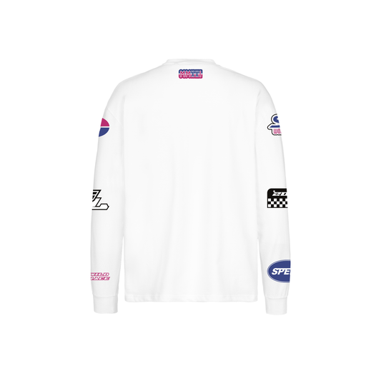 T-shirt long sleeve blanc "Cross"