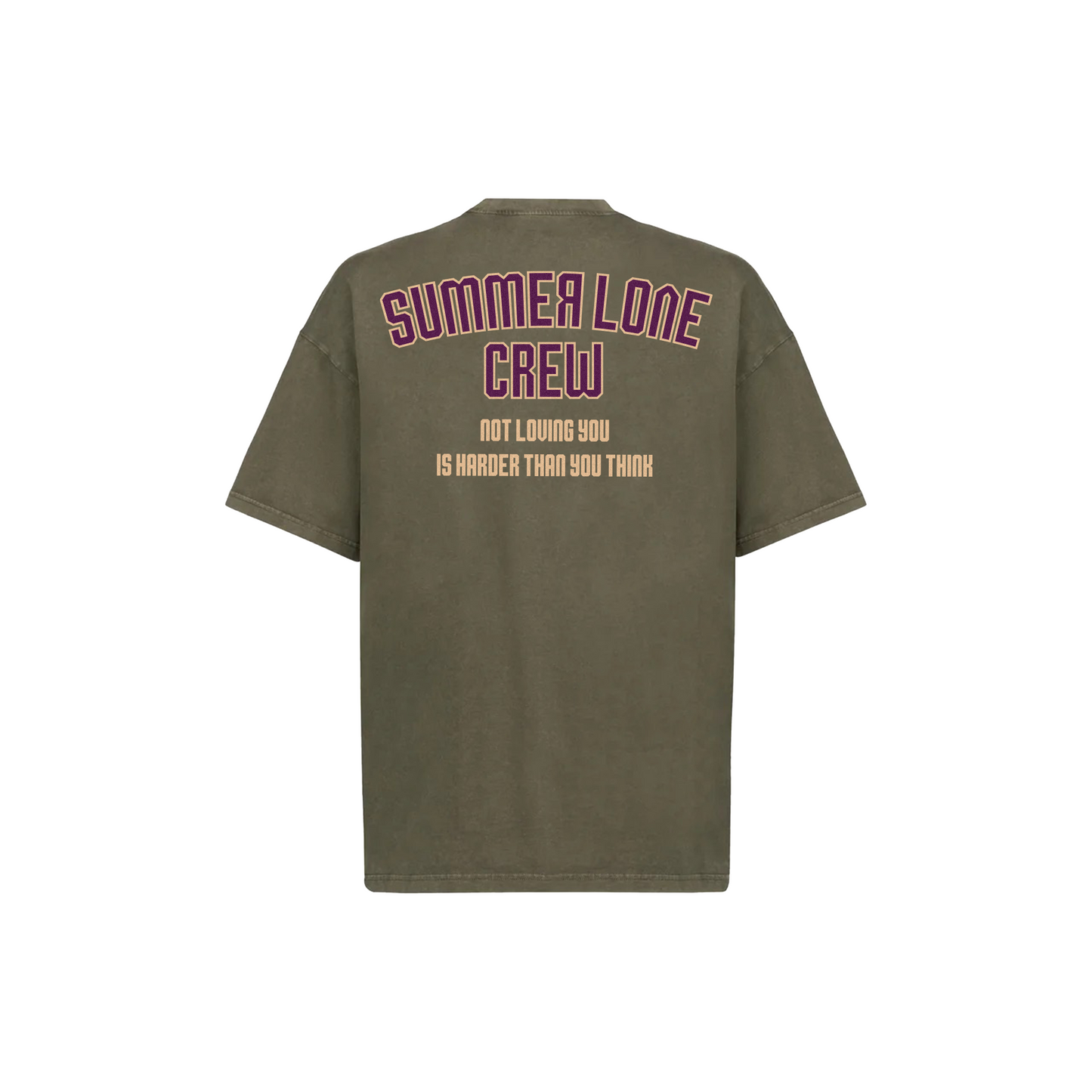 T-shirt Summer love crew Kaki