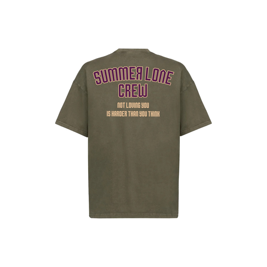 T-shirt Summer love crew Kaki