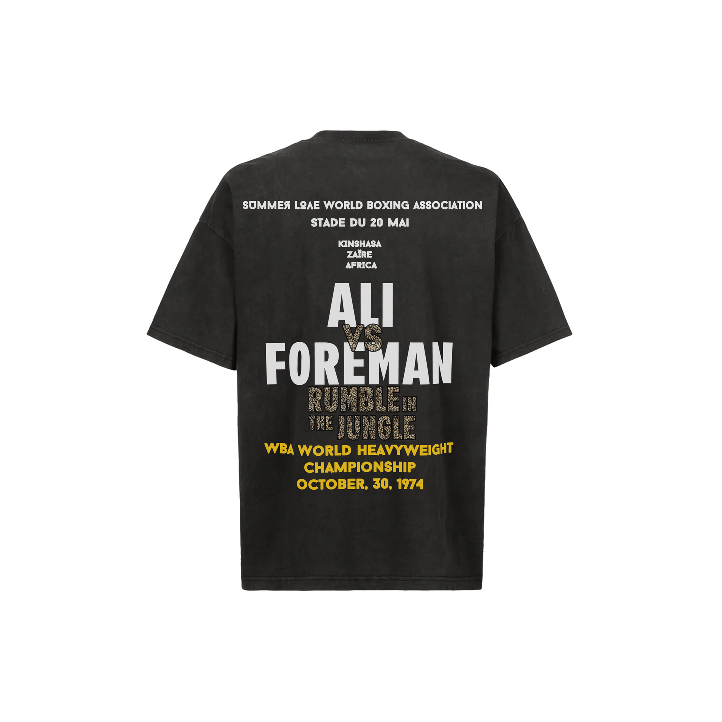 T shirt "Legendary Fight" Ali noir vintage