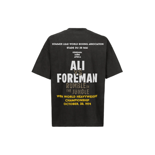 T shirt "Legendary Fight" Ali noir vintage